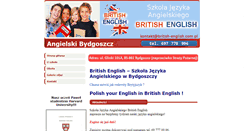 Desktop Screenshot of british-english.com.pl